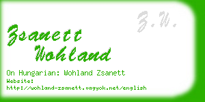 zsanett wohland business card